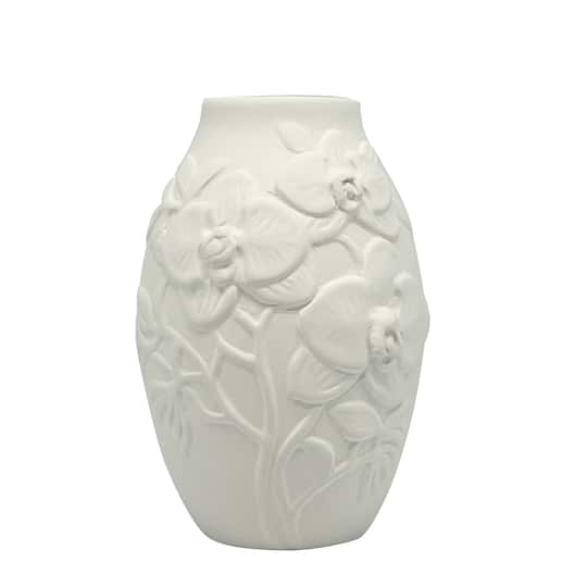 4.25" Embossed Orchid DIY Ceramic Bud Vase by Make Market®